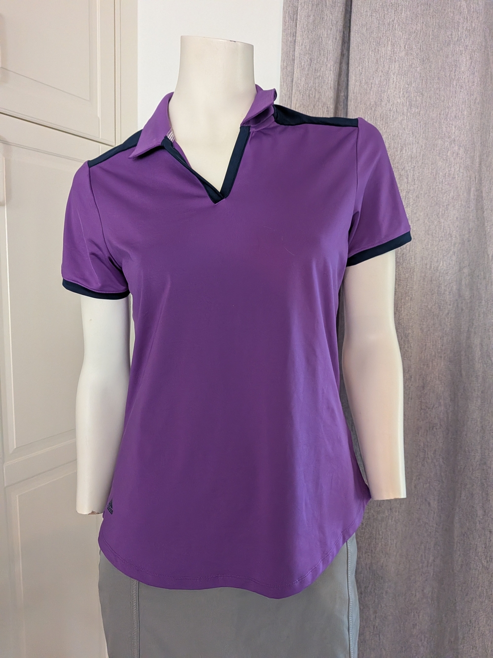 Women's Purple Short-Sleeve Performance Polo